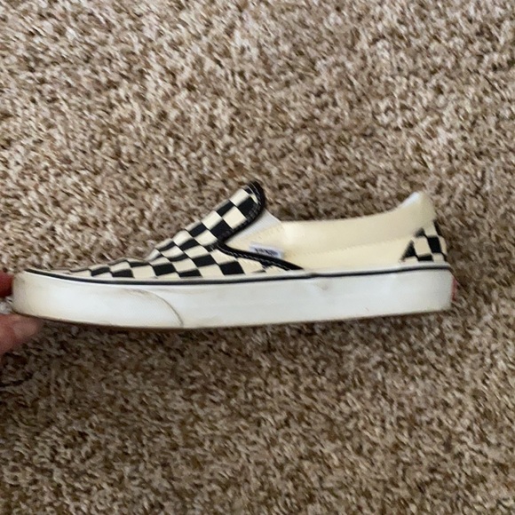 Vans Off White Checkered Slip-ons - Picture 3 of 3